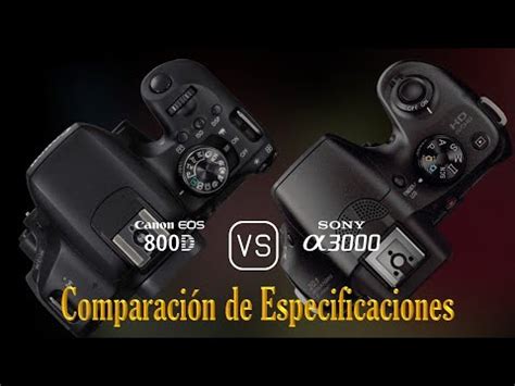 Canon Eos D Vs Sony A Una Comparaci N De Especificaciones