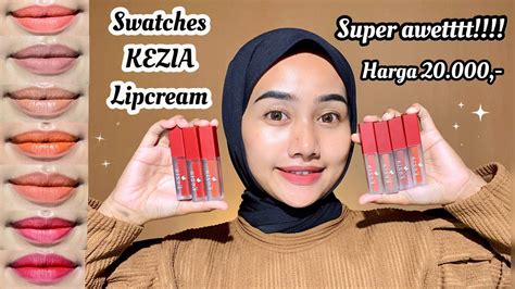 Review Swatches Shades Lip Cream Murah Tapi Bagus Kezia Lip Cream