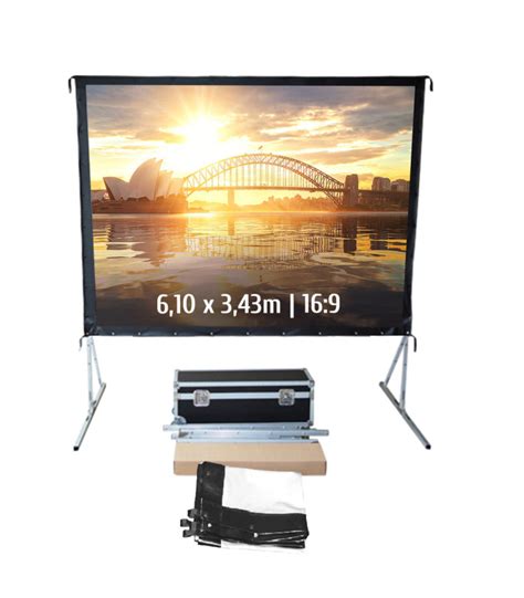 Kimex 046 1020K Projection Screen Suitcase 6 10x3 43m 16 9 Front