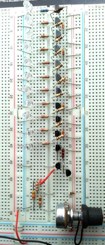 LED Bar Graph With Transistors