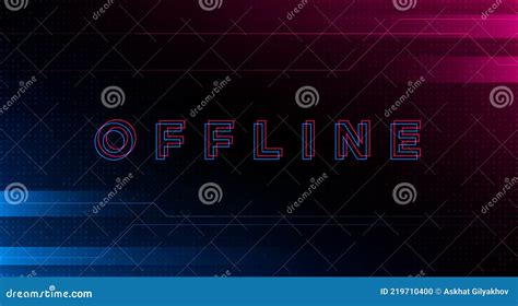 Faixa De Toque Offline Falha T Tulo Offline Efeito De