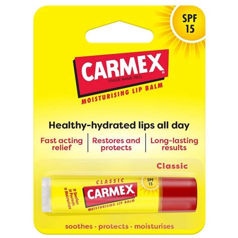 Carmex Classic Lip Balm Click Stick Spf15 Ocado