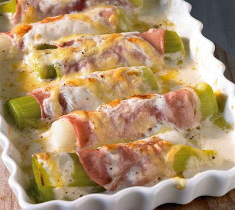 Roul De Poireau Jambon Gratin Rezepte Rezepte Mit Lauch Schinken