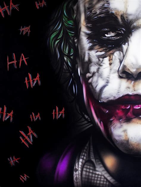 Heath Ledger Joker Painting