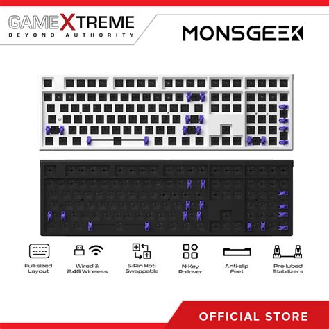 Monsgeek Mg W South Facing Pcba Hot Swappable Mechanical Keyboard Gasket Diy Kit Shopee