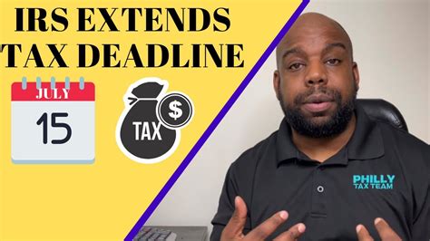 Irs Extends Tax Filing Deadline Youtube