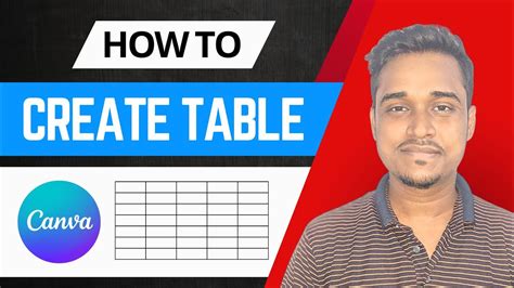 How To Create Table In Canva Add A Table On Canva Canva Tutorial