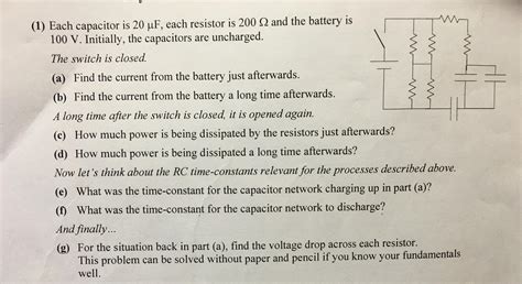 Homework And Exercises How To Find Time Constant Of Rc Circuit