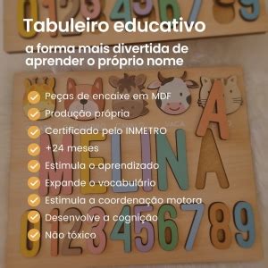 Jogo Tabuleiro Educativo Encaixe Personalizado Sistema Solar