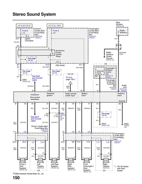 Honda Accord Radio Wiring Diagram Honda Crv Stereo Wiring