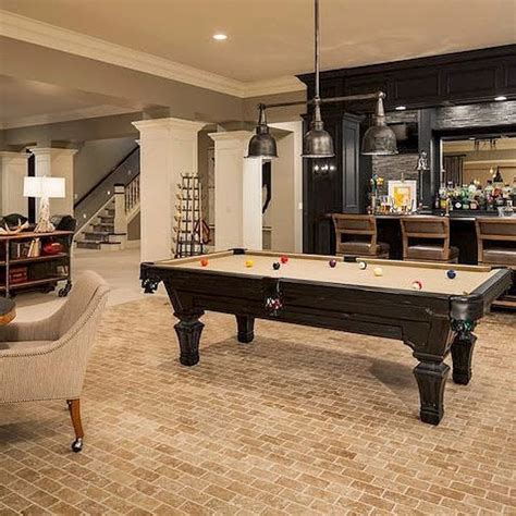 20 Basement Designs With Pool Table