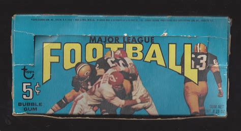 Lot Detail Topps Football Empty Wax Display Box