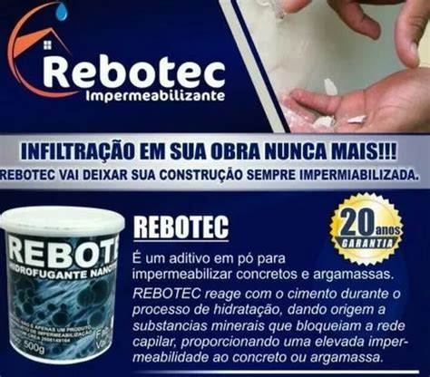 Kg Rebotec Impermeabilizante Pronta Entrega Original Frete Gr Tis