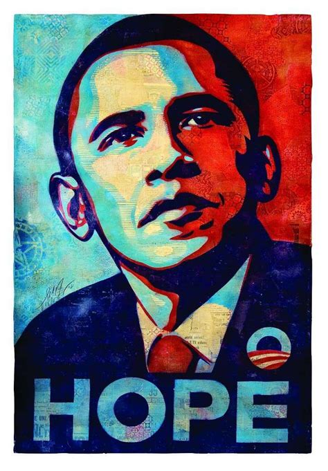 The Hope Poster Of Presidential Candidate Barack Obama Became A