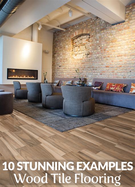 10 Stunning Wood Look Tile Flooring Designs