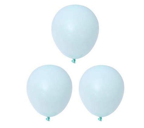 Palloncino 13cm Celeste Baby Macaron Biodegradabile 100pz Tondo