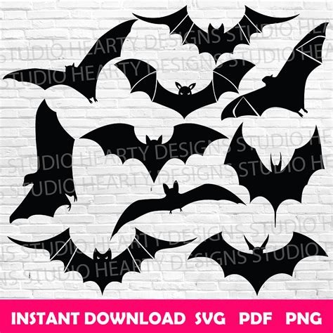 Bat Svg Bat Svg Cut Files Bat Cricut Bat Clipart Bat Vector Bat ...