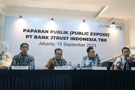 Paparan Publik J Trust Bank 2023 Kinerja Keuangan Perseroan Positif Terus Berlanjut