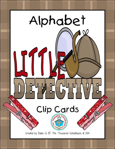 Alphabet Abc Clip Cards With Detectives Classful