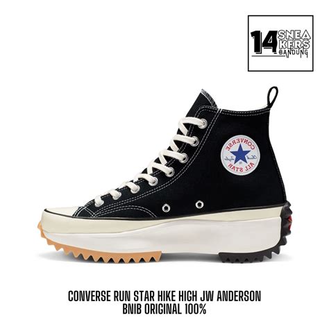 Jual Converse Run Star Hike High Jw Anderson Black White 100 Original