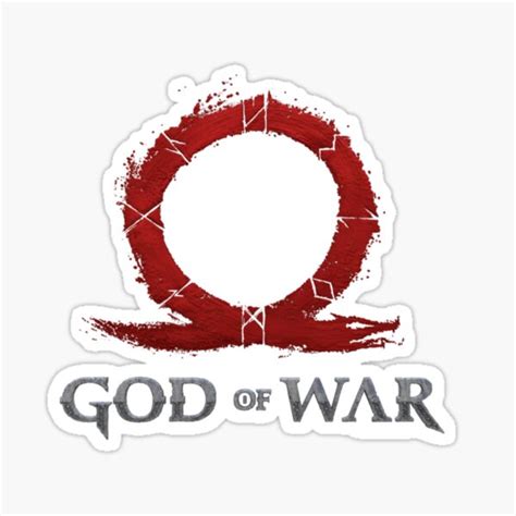 "God of War Stacked Textured Logo Pullover Hoodie" Sticker for Sale by ...