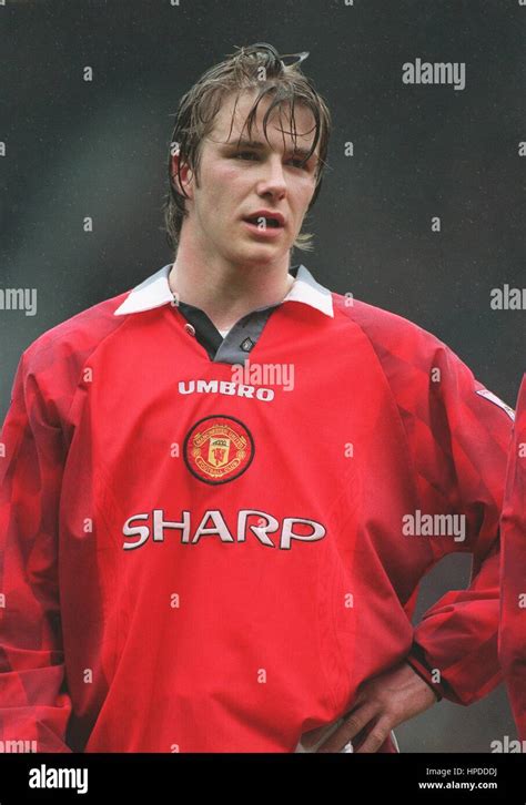 David Beckham Manchester United Fc 15 March 1997 Stock Photo Alamy