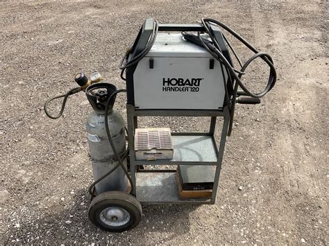 Hobart Handler 120 Mig Wire Feed Welder On Cart Bigiron Auctions