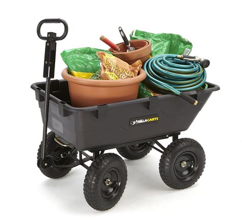 Gorilla Cart Heavy Duty Garden Poly Dump Cart Serendipity And Spice