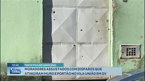 Violência Moradores Assustados Com Disparos Que Atingiram Muro E