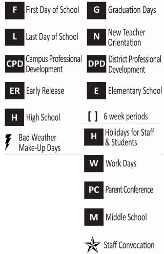 Bellaire Elementary - School District Instructional Calendar ...