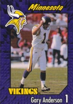 1999 Burger King Minnesota Vikings 4 Gary Anderson Trading Card Database