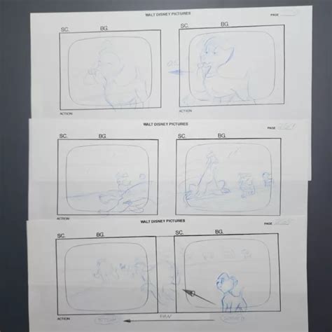 Dalmatians Tv Series Disney Animation Storyboard Drawing Pg