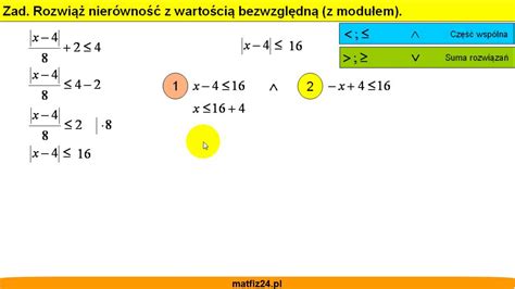 Jak rozwiązać nierówność z wartością bezwzględną Zadanie z