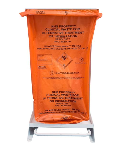 Light Duty Orange Waste Bag Small Printed GV Health