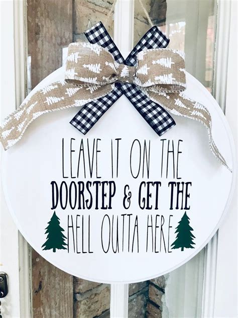 Home Alone Door Hanger Christmas Door Sign Front Door Decor Etsy Artofit