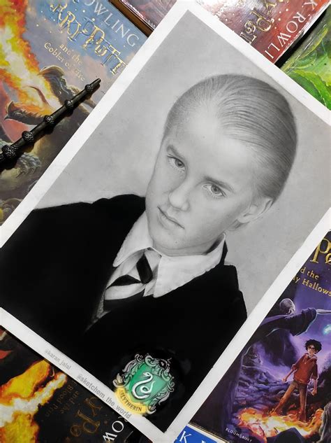 Draco Malfoy Sketch Sketch From Photoharry Potter Etsy