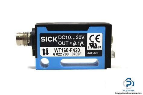 SICK WT160 F420 PHOTOELECTRIC PROXIMITY SENSOR Platinum International