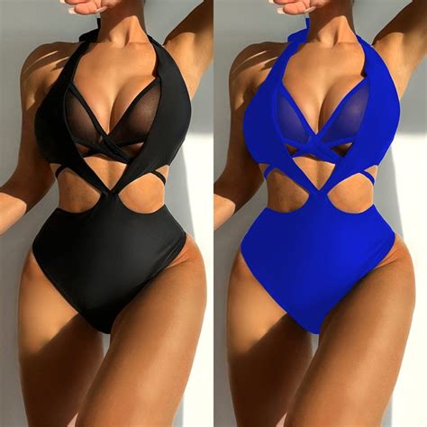 Women Swimwear Wholesale Summer Sexy Bandage Black Bikini Swimsuit Bikini And Designer