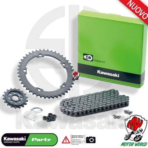 KIT TRASMISSIONE CATENA CORONA PIGNONE ORIGINALE KAWASAKI Z 900 2017