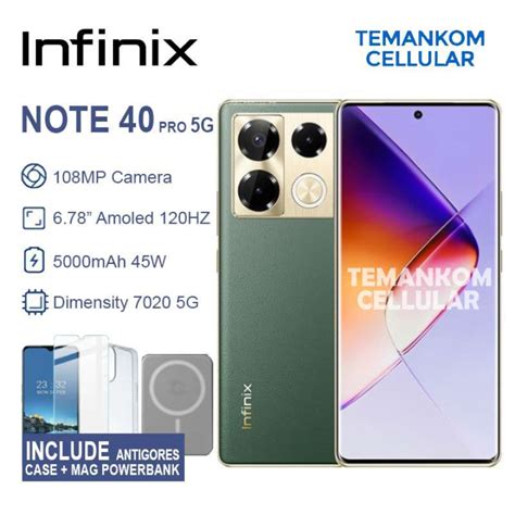 Jual Infinix Note 40 Pro 5g 16gb Ram 8 8 8 256 8gb 256gb Nfc Dimensity