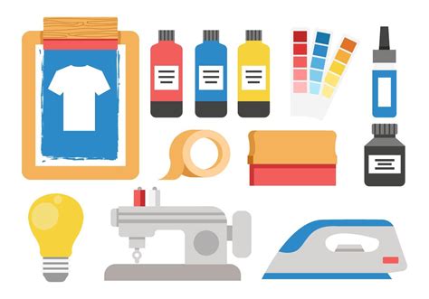 Free Screen Printing Tools Vector 160836 Vector Art At Vecteezy