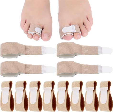 Vegcoo Pack Fabric Hammer Toe Corrector Toe Straightener Corrector