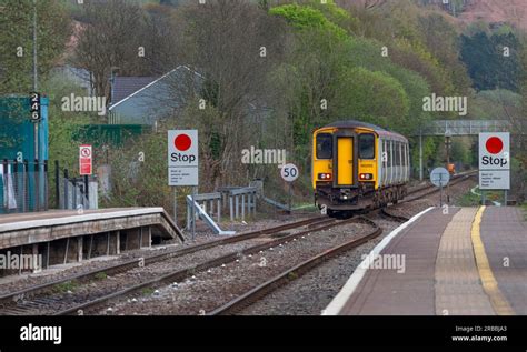 Transport For Wales Class Sprinter Train Departing The Passing Loop