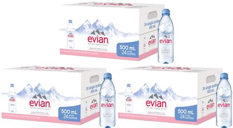 Buy Evian CVXBC Natural Spring Water Bottles Naturally Filtered Spring