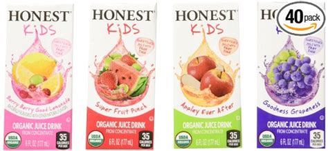 Prime Deal: Honest Kids Certified Organic Variety Pack Juice, Pack of 40 Only $14.99!