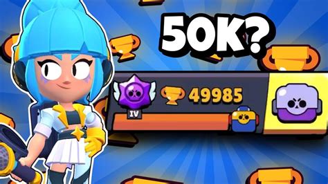 Can I Reach 50k Trophies In Brawl Stars Brawl Stars Trophy Pushing Live Youtube