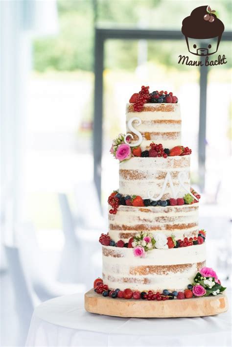 Tutorial Und Rezepte Hochzeitstorte Naked Cake Mit Beeren Tutorial