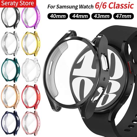 Case For Samsung Galaxy Watch 6 40mm 44mm Screen Protector Soft Tpu All Around Protective Cover