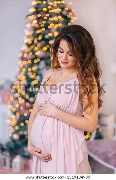 Portrait Pregnant Sensual Brunette Woman Bright Stock Photo Shutterstock