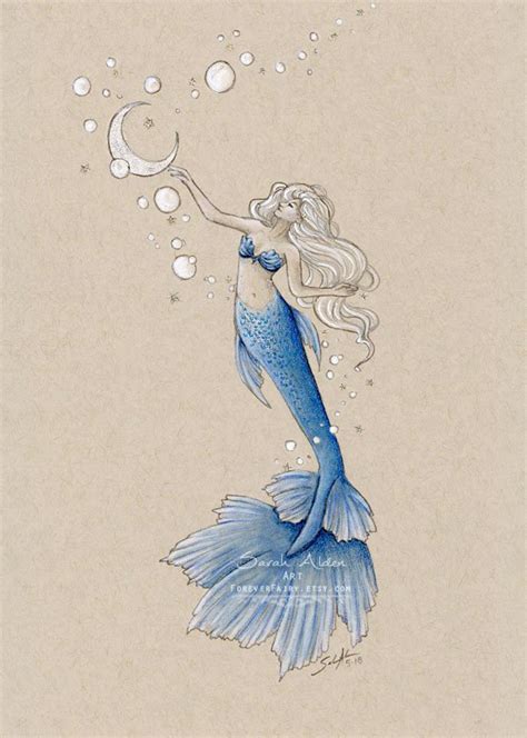 Moon Mermaid | Sarah Alden Art